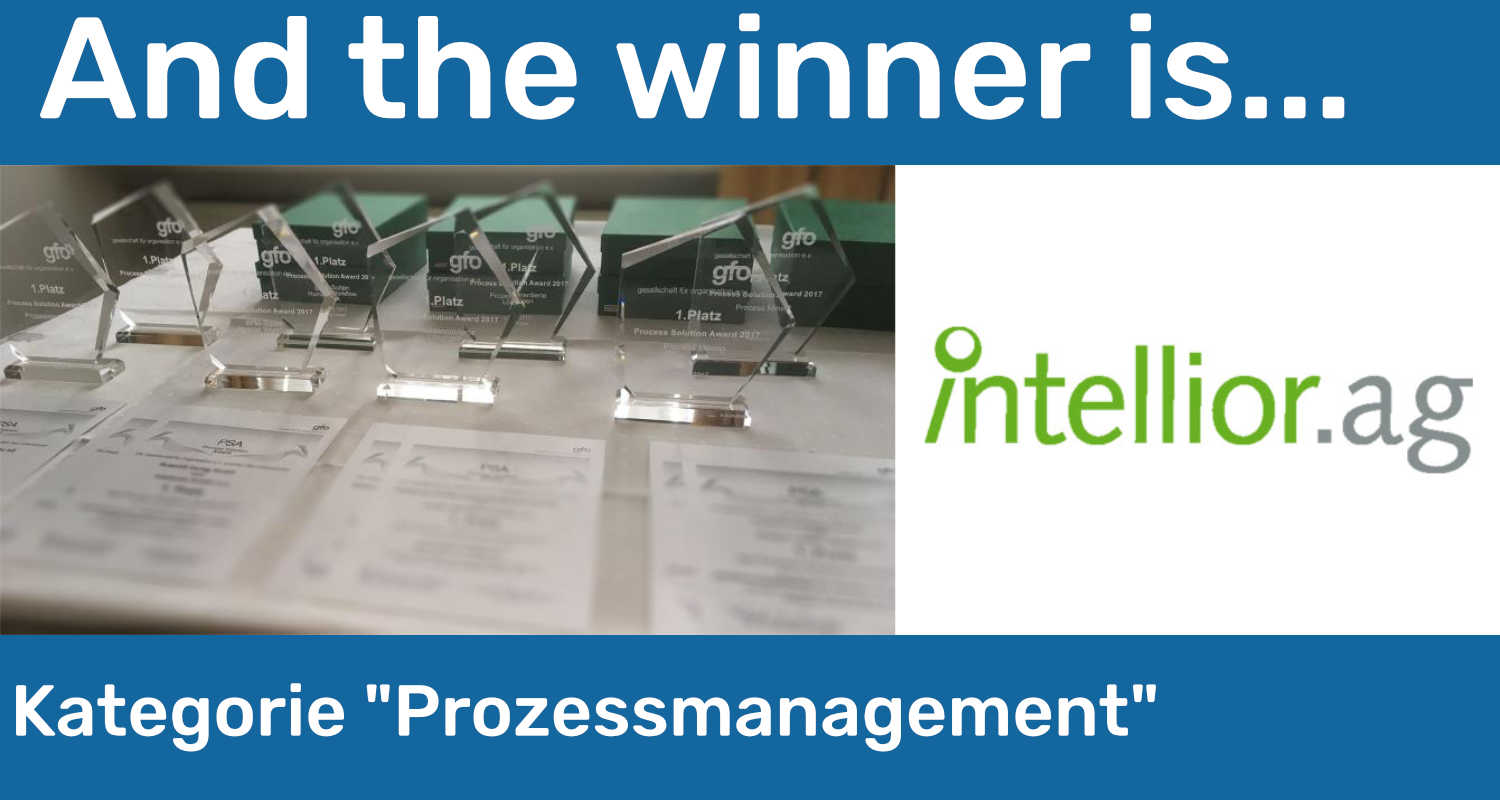 PSA2019: Gewinner &#8220;Prozessmanagement&#8221; &#8211; intellior AG