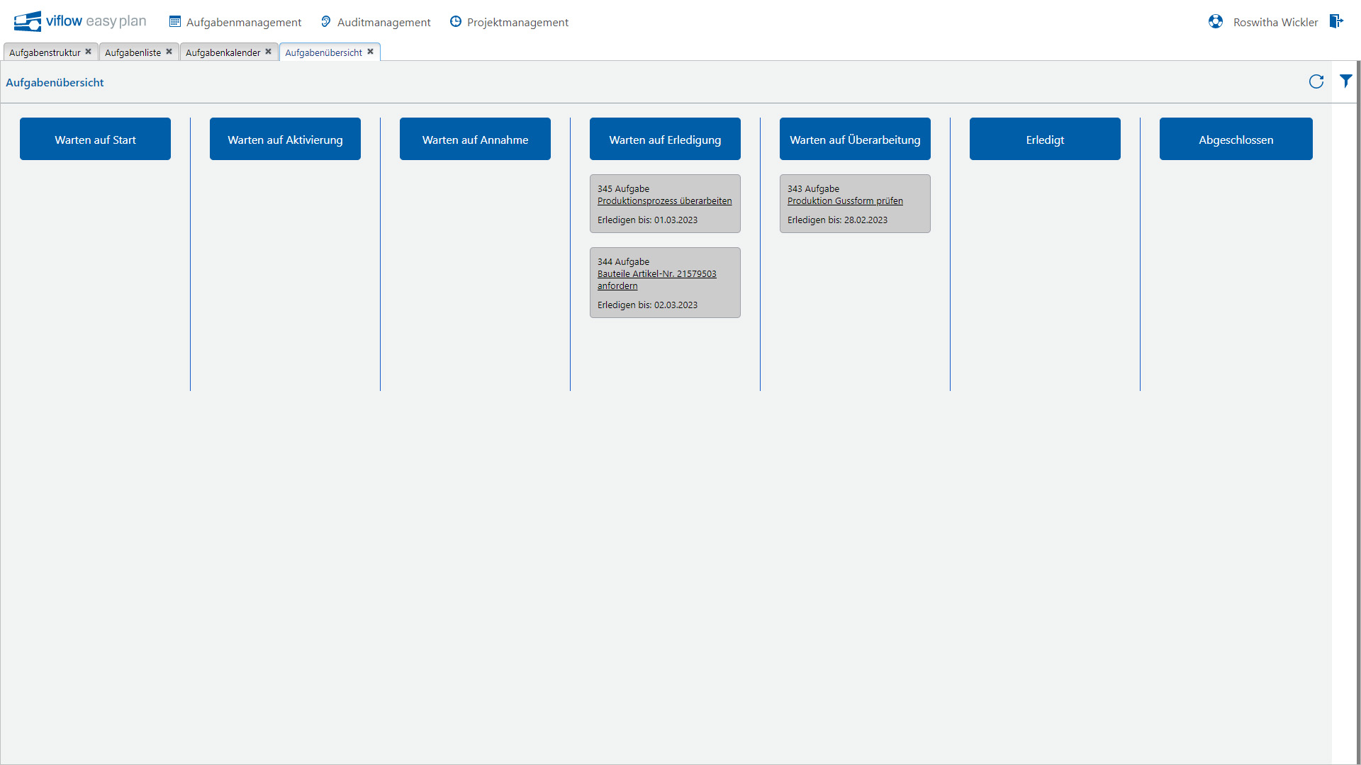 viFlow easy Plan: Prozessdokumentation und Audit als Projekt managen