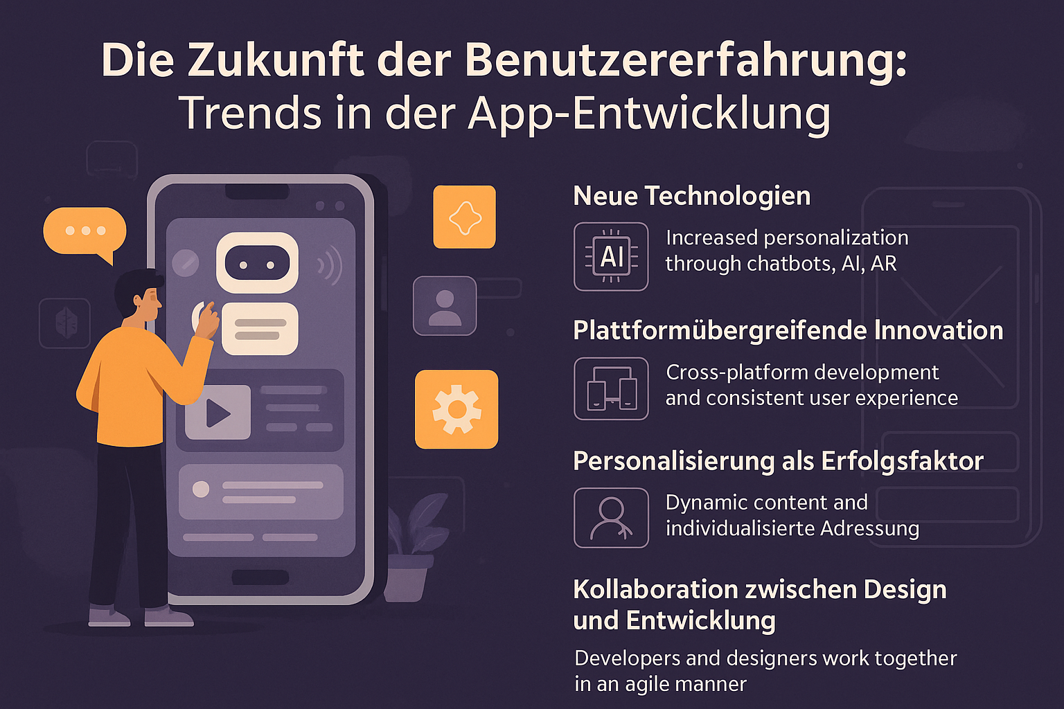 Die Zukunft der Benutzererfahrung: Trends in der App-Entwicklung Die Zukunft der Benutzererfahrung: Trends in der App-Entwicklung