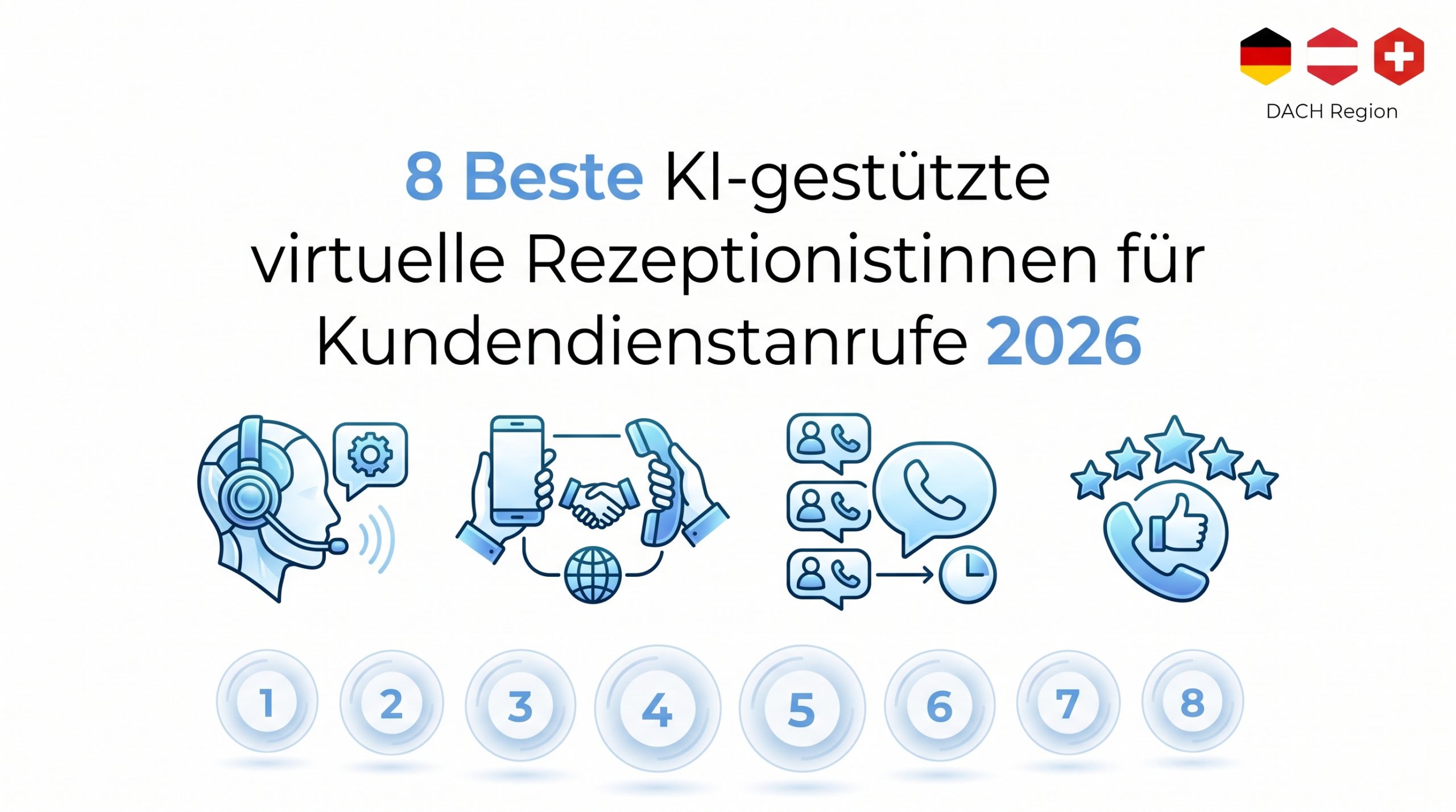 8 Beste KI-gestützte virtuelle Rezeptionistinnen für Kundendienstanrufe 2026